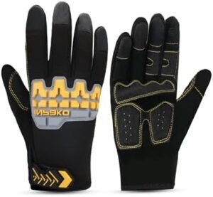 Work Gloves for Men Women, TPR Impact Protection Utility Mec... Work Gloves for Men Women, TPR Impact Protection Utility Mec...