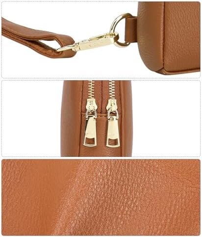 INICAT Travel Small Sling Bag Leather Crossbody Bags for Wom...