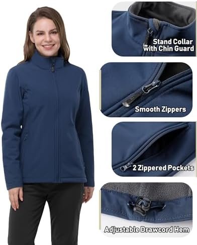 33,000ft Women's Lightweight Softshell Jacket Fleece Lined W...