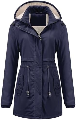 Chrisuno Women's Mid-Length Parka Winter Outerwear Jacket So...