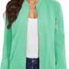 TACVASEN Women's Bomber Jackets Lightweight Casual Jacket Fu...