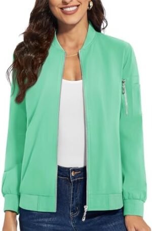 TACVASEN Women's Bomber Jackets Lightweight Casual Jacket Fu... TACVASEN Women's Bomber Jackets Lightweight Casual Jacket Fu...