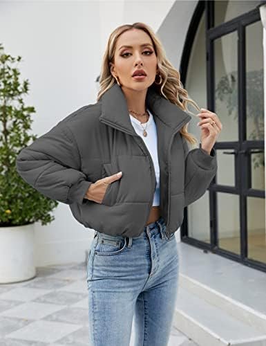 Lumister Womens Lightweight Quilted Jacket Long Sleeve Stand...