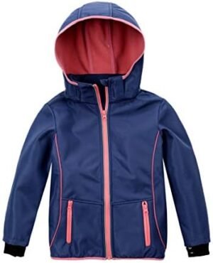 M2C Girls Hooded Fleece Lined Waterproof Windproof Jacket M2C Girls Hooded Fleece Lined Waterproof Windproof Jacket
