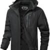 Men's Ski Jacket Winter Warm Snow Coat Waterproof Windbreake...