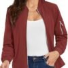 TACVASEN Women's Bomber Jackets Lightweight Casual Jacket Fu...