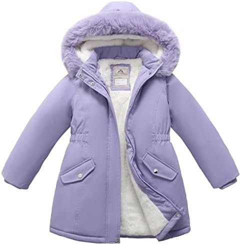 Girl's Long Coat Waterproof Winter Kids Outerwear Warm Parka...