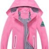 Boys Rain Jacket with Detachable Hood Lightweight Raincoats ...