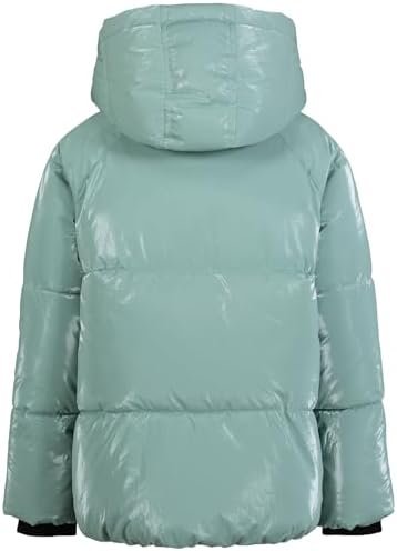 Calvin Klein Girls' Short Length Hooded Winter Puffer Jacket...