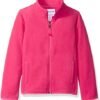 Amazon Essentials Girls and Toddlers' Polar Fleece Full-Zip ...