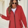 Avoogue Rain Jacket for Women Waterproof Lightweight Windbre...