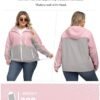 Avoogue Plus Size Womens Rain Jacket with Hood Waterproof Ra...