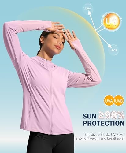 Soothfeel Women's UPF 50+ Sun Protection Hoodie Jacket Light...