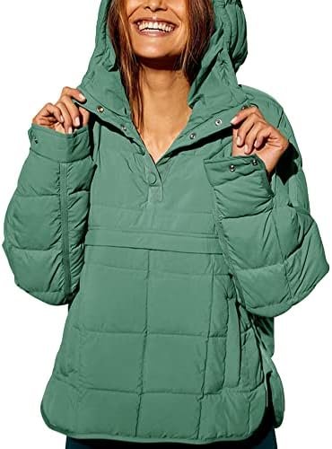 chouyatou Women's Quilted Pullover Puffer Jacket Packable Ho...