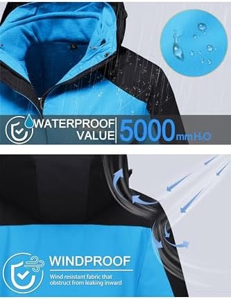 MAGCOMSEN Women's 3-in-1 Winter Coats Snow Ski Jacket Waterp...