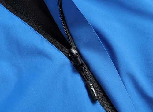 Boys Girls Lightweight Raincoat Waterproof Hooded Rain Jacke...