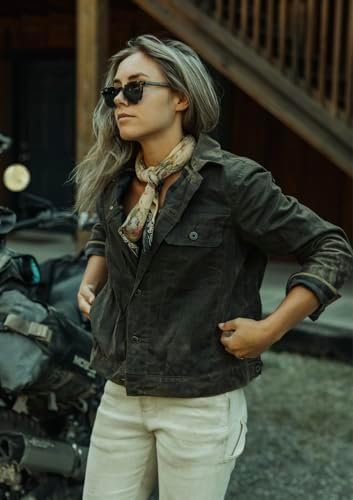 Huckberry Flint & Tinder Women's Flannel-Lined Waxed Trucker...