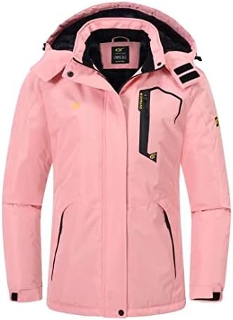 Pdbokew Women's Skiing Snowboarding Jackets Fleece Hood Moun...