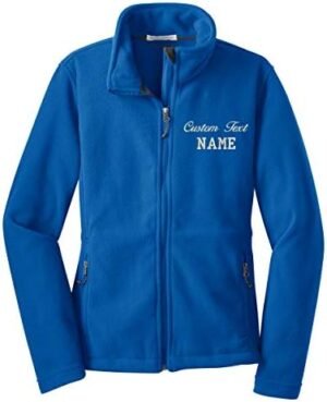 INK STITCH Ladies Custom Stitching Text Value Fleece Jackets... INK STITCH Ladies Custom Stitching Text Value Fleece Jackets...