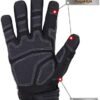 HANDLANDY Mens Work Gloves with Touch Screen Finger Tips, Br...
