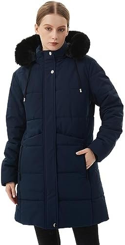 MOERDENG Women's Winter Puffer Coat Thicken Fleece Lined Dow...