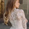 Short Wedding Dresses for Bride 2025 Beach Lace Long Sleeve ...