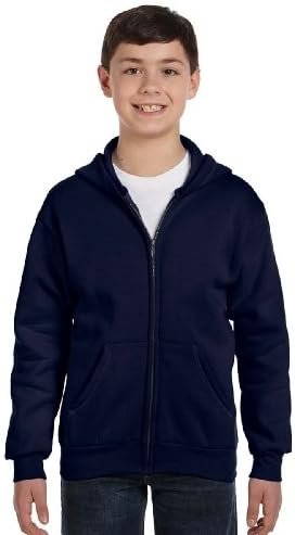 Hanes Youth ComfortBlend Full-Zip Hood 7.8 oz Hanes Youth ComfortBlend Full-Zip Hood 7.8 oz