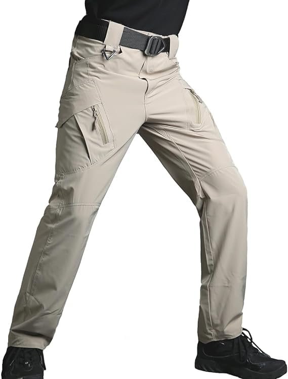 Ymosrh Men's Cargo Work Pants Casual Hiking Tactical Lightwe...