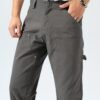 Plaid&Plain Men's Work Pants Straight Fit Carpenter Pants Ut...