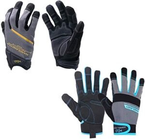 HANDLANDY Mens Work Gloves with Touch Screen Finger Tips, Br... HANDLANDY Mens Work Gloves with Touch Screen Finger Tips, Br...