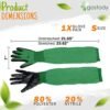 Gastody Long Sleeve Gardening Gloves Women and Men - Long C...