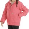 Carhartt Girls' Zip Front Canvas Insulated Hooded Active Jac