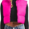 CULACCINO Women's Winter Cropped Puffer Vest Crop Jackets Fo...