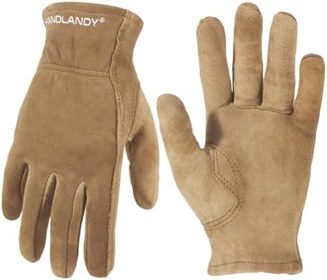 HLDD HANDLANDY Kids Leather Work Gloves, Kids Gardening Glov... HLDD HANDLANDY Kids Leather Work Gloves, Kids Gardening Glov...