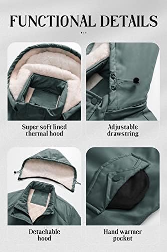 Chrisuno Women's Mid-Length Parka Winter Outerwear Jacket So...