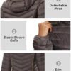 ANOTHER CHOICE Women Puffer Jacket Hooded Warm Lightweight P...