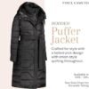 Long Puffer Coat Women, Long Coat Women Winter, Women's Coat...