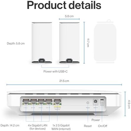 Linksys Multi-gig Micro Mesh WiFi 6 System | Connect 100+ De...