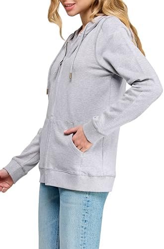 Women's GOTS Certified 100% Organic Cotton Sweatshirts Zip U...