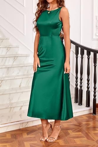 Newshows Womens 2025 Wedding Guest Bridesmaid Sleeveless Bac...