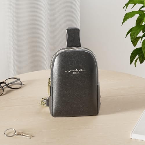 INICAT Travel Small Sling Bag Leather Crossbody Bags for Wom...