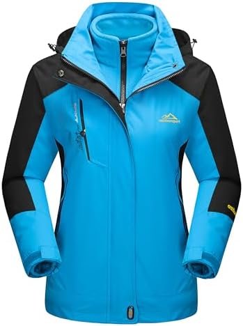 MAGCOMSEN Women's 3-in-1 Winter Coats Snow Ski Jacket Waterp...