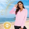 MAGCOMSEN Women's UPF 50+ Lightweight Athletic Jacket Sun Pr...