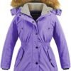 CREATMO US Girl's Long Winter Warm Parka Sherpa Trimmed Coll...