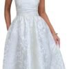Summer Strapless Homecoming Dresses with Pockets Corset A Li...