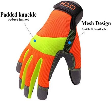 HANDLANDY Safety Work Gloves for Men & Women, Mechanic Worki...