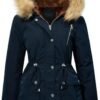 Women's Fur Hood Winter Parka Thicken Winter Jacket Coat Hoo...