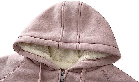 Outfitters Women's Fleece Lined Zip Up Hoodies Casual Hooded...