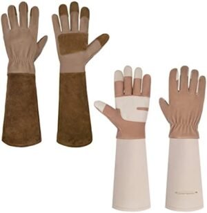 HANDLANDY Bundle - 2 Pairs of Long Pigskin Leather Pruning HANDLANDY Bundle - 2 Pairs of Long Pigskin Leather Pruning G...