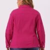 uxcell Women's Plus Size Jean Jacket Stitching Button Front ...
